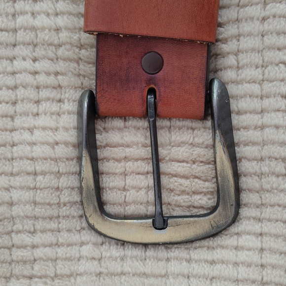 Hand Stained Latitan Leather 6513 Size 34 Butterfly Belt - Picture 6 of 12